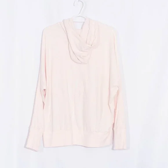 SWEATY BETTY Liberate Luxe Fleece Hoodie in Tulle Pink Size 12 - Picture 3 of 10